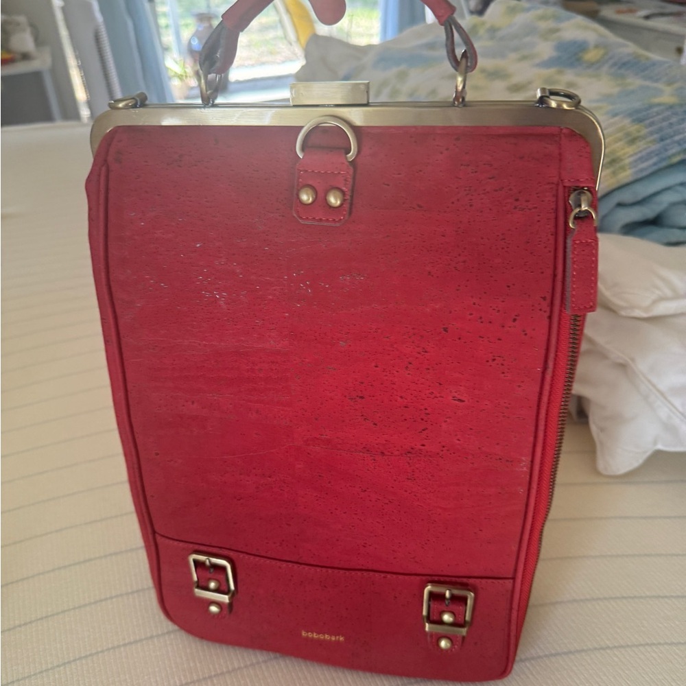 Laflore Paris Red Women's Backpack - Picture 2 of 5